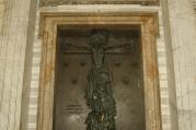 The Holy Door is pictured at the Basilica of St. John Lateran in Rome Nov. 19. The Holy Doors of Rome's four papal basilicas will be opened during the Holy Year of Mercy, which begins Dec. 8. (CNS photo/Paul Haring)