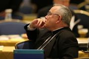 Archbishop Charles J. Chaput of Philadelphia listens Nov. 14 during the annual fall general assembly of the U.S. Conference of Catholic Bishops in Baltimore. (CNS photo/Bob Roller)