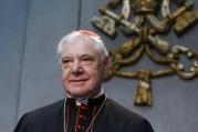Cardinal Gerhard Muller, prefect of the Congregation for the Doctrine of the Faith, arrives for a news conference at the Vatican in this June 14, 2016, file photo. (CNS photo/Paul Haring)