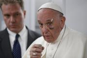 Pope Francis answers questions from journalists