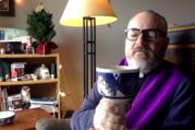 The author offering Mass in his room on Facebook 