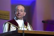 Baltimore Archbishop William E. Lori presides over the closing morning prayer Sept. 23, 2018, during the Fifth National Encuentro in Grapevine, Texas.