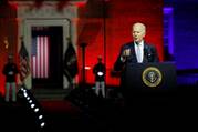 President Joe Biden delivers remarks on what he calls the "continued battle for the Soul of the Nation" in front of Independence Hall in Philadelphia.