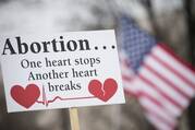 A pro-life sign is displayed during the 2019 annual March for Life rally in Washington. On Aug. 12, 2022, the Idaho Supreme Court upheld the state's ban on abortion except in cases of rape, incest or to save the life of the mother. (CNS photo/Tyler Orsburn)