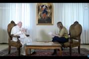 Screenshot of interview with Pope Francis from La Nacion's YouTube channel.