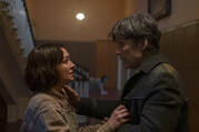 Zara Devin, left, and Cillian Murphy in a scene from "Small Things Like These." (Enda Bowe/Lionsgate via AP)