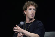 Mark Zuckerberg, chief executive officer of Meta, speaks at the SIGGRAPH 2024 conference in Denver on July 29, 2024. (AP Photo/David Zalubowski)