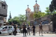 Syrian security forces secure the area near St. Joseph Church in the Bab-Sharqi neighborhood of Damascus, Syria June 23, 2025, following the June 22 suicide bombing at Mar Elias Church. (OSV News photo/Firas Makdesi, Reuters)