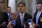 Treasury Secretary Jacob Lew talks with reporters on Capitol Hill in Washington, Tuesday, June 21, 2016. Lew was talking about the Puerto Rican debt crisis. (AP Photo/Alex Brandon)