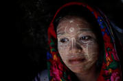 A Rohingya refugee is seen at the Palong Khali refugee camp near Cox's Bazar, Bangladesh, Oct. 23.