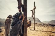 A TOUGH STORY TO TELL. Greta Scacchi, as Mary, in a scene from the 12-part NBC series, "A.D. The Bible Continues" (CNS photo/NBC).