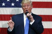 Republican presidential candidate Donald Trump speaks during a town hall in Sandown, N.H., on Oct. 6. (AP Photo/ Evan Vucci)