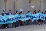 Pax Christi Toronto members gather in 2015 at the "Soldiers' Tower on campus at the University of Toronto, during its annual Peace Walk to mark The International Day of Peace. (Photo courtesy of Pamela Carriere)