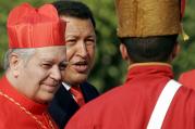 2006 file photo of Venezuelan President Hugo Chavez with Cardinal Savino of Caracas