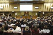 CALL TO ACTION. Journalists attend a news conference for the presentation of Pope Francis’ new encyclical, “Laudato Si’,” at the Vatican on June 18, 2015. 