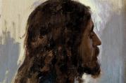Head of Jesus Deep in Contemplation, 1891, Enrique Simonet