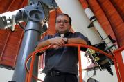 Jesuit Jose Funes, S.J., new director of the Vatican Observatory, is seen at the observatory in Castel Gandolfo, Italy.