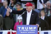 Republican presidential candidate Donald Trump speaks at a rally Sunday in Madison, Ala. (AP Photo/John Bazemore)