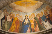 A painting of Pentecost in Saint Anastasia church in Verona