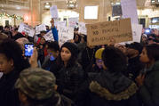 Black Lives Matter activists lead a protest in Grand Central Terminal, in New York City, in December 2014. (iStock/pardsbane)