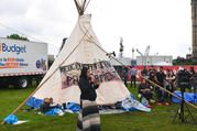 A teepee in Ottawa on June 30, 2017, erected as a symbol of rights for indigenous people. (iStock/PaulMcKinnon)