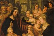 Detail of “Christ Blessing the Children,” by Artus Wolfaerts. Photo: Wikimedia Commons/bonhams