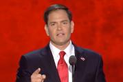 “The world has never been more dangerous than it is today,” writes Sen. Marco Rubio on his campaign website. (Image from marcorubio.com)