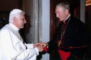 Pope Benedict XVI and Cardinal Carlo Maria Martini, May 2005 (CNS photo/L'Osservatore Romano) 