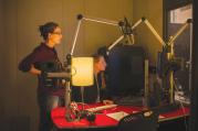 Sarah Koenig and Dana Chivvis at work on “Serial.”