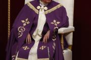Pope Francis leads a Lenten penance service in St. Peter's Basilica at the Vatican, March 13.