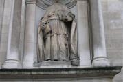Statue of John Henry Newman at the Church of the Immaculate Heart of Mary. Courtesy of Wikimedia.