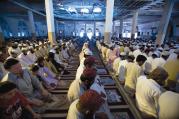 A BETTER PATH. Pakistani men at Friday prayers in the Lal Masjid (Red Mosque) on July 10, 2009, in Islamabad, Pakistan. 