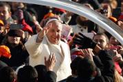 Pope Francis at a General Audience on Dec. 11th, 2013. Photo Courtesy of Catholic News Service/Paul Haring.