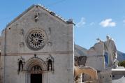 The Basilica of St. Benedict in the ancient city of Norcia is seen on Oct. 31, 2016 following an earthquake in central Italy. Photo courtesy of Reuters/Remo Casilli