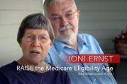 No time for subtlety: an image from a commercial for Bruce Braley, the Democratic nominee for U.S. Senate in Iowa.