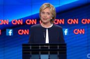 Hillary Clinton had little to fear in the first debate among Democratic presidential candidates, sponsored by CNN and Facebook. (CNN)