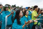 GENERATION NEXT. Young people join Pope Francis at the closing Mass of the sixth Asian Youth Day at Haemi Castle in Haemi, South Korea, on Aug. 17.