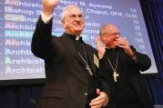 The Bishops' Choice: Archbishop Joseph Kurtz succeeds Cardinal Timothy M. Dolan, right.