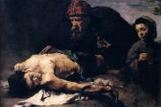 "The Good Samaritan" by Theodule-Augustin Ribot c1870