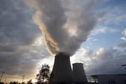 Steam rises from the cooling towers of a nuclear power station at sunset Nov. 25 in Nogent-Sur-Seine, France. (CNS photo/Charles Platiau, Reuters)