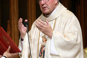 Australian Cardinal George Pell, prefect of the Secretariat for the Economy, is pictured in a 2014 photo in Sydney. Australian police questioned Cardinal Pell in Rome regarding accusations of alleged sexual abuse. (CNS photo/Jane Dempster, EPA)