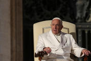 Pope Francis leads his general audience on Jan. 24 in St. Peter's Square at the Vatican. (CNS/Tony Gentile, Reuters)