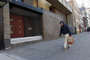 A man walks past the former Church of the Nativity in New York City in December 2018. It was deconsecrated in 2017. (CNS photo/Gregory A. Shemitz) 