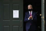 President-elect Joe Biden departs St. Joseph on the Brandywine Roman Catholic Church in Wilmington, Del., on Sept. 13, 2020. (AP Photo/Patrick Semansky, File)