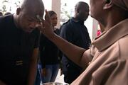 A man receives ashes during Ash Wednesday Mass inside the Church of the Assumption in Lagos, Nigeria, Feb. 26, 2020. In separate homilies this year, Catholic bishops advised the citizens to use Lent to pray for peace and stability in Nigeria. (CNS photo/Nyancho NwaNri, Reuters)