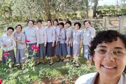 Brazilian Sisters of Providence celebrate a novice’s final vow ceremony with a ‘selfie’ in September 2020. Photo courtesy of Sisters of Providence