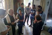 Bishop Cipollini prays with the faithful during a 'missionary pastoral visit' to São Caetano do Sul, in the state of São Paulo, Brazil, in September 2016. Photo courtesy: Diocese of Santo André