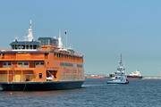 The Dorothy Day Staten Island Ferry arrives in New York for final preparation before her first commuter run on Nov. 8, the Catholic Worker co-founder’s 125th birthday. Photos by Kevin Clarke.