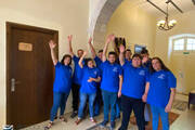 The team at Morcos Nassar Palace. Photo courtesy of L’Arche-Bethlehem, Ma’an lil-Hayat.