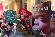 Activists gather at the Minnesota State Capitol in on Jan. 27, 2023, as the state Senate debates a bill to add a ‘right to abortion‘ to state law. Photo: OSV News photo/Dave Hrbacek, Catholic Spirit